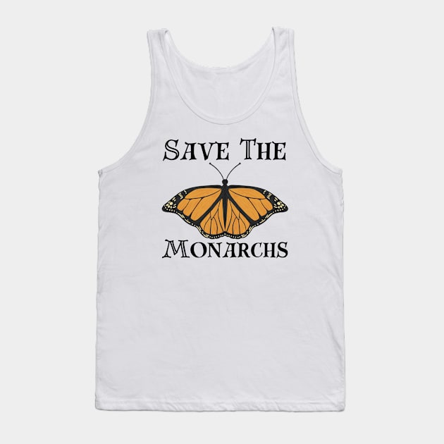 Save The Monarchs Tank Top by HobbyAndArt